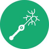 Unipolar Neuron Glyph Multi Circle Icon vector