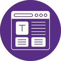 Refresh Glyph Multi Circle Icon vector
