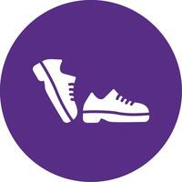 Shoes Glyph Multi Circle Icon vector