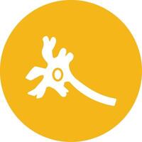 Neuron Glyph Multi Circle Icon vector