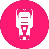 Stud Finder Glyph Multi Circle Icon vector