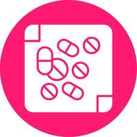 Medicine Glyph Multi Circle Icon vector