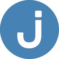 Small j Icon vector