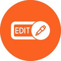 Edit Glyph Multi Circle Icon vector