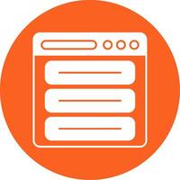 Web Menu Glyph Multi Circle Icon vector