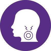 Breath Glyph Multi Circle Icon vector