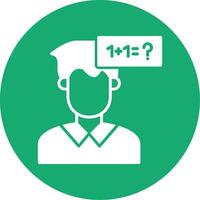 Parkinson Glyph Multi Circle Icon vector