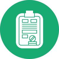 Schedule Glyph Multi Circle Icon vector