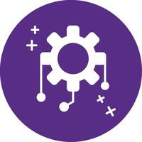 Integration Glyph Multi Circle Icon vector