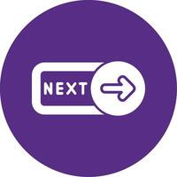 Next Glyph Multi Circle Icon vector