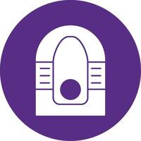 Portable Toilet Glyph Multi Circle Icon vector