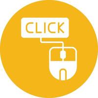 Click Glyph Multi Circle Icon vector