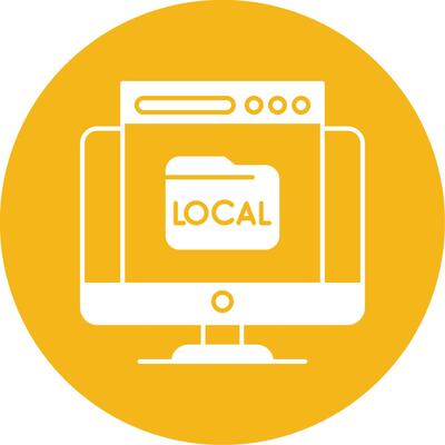 Local Glyph Multi Circle Icon