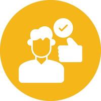 Motivation Glyph Multi Circle Icon vector