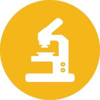 Microscope Glyph Multi Circle Icon vector
