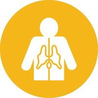 Spinal Cord Glyph Multi Circle Icon vector