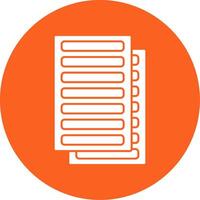 Daily Ledger Glyph Multi Circle Icon vector