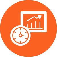 Time To Market Glyph Multi Circle Icon vector