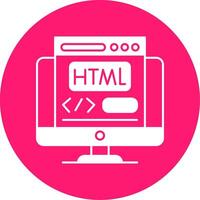 Html Glyph Multi Circle Icon vector