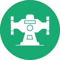Bench Grinder Glyph Multi Circle Icon vector