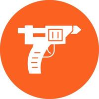 Glue Gun Glyph Multi Circle Icon vector