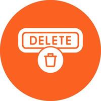 Delete Glyph Multi Circle Icon vector