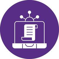 Data Distribution Glyph Multi Circle Icon vector