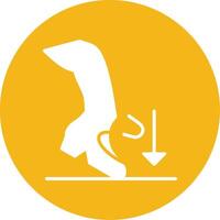 Ball Dig Glyph Multi Circle Icon vector