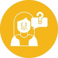Parkinson Glyph Multi Circle Icon vector