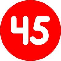 Forty five Glyph Multi Circle Icon vector