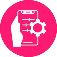 Setting Glyph Multi Circle Icon vector