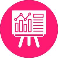 Presentation Glyph Multi Circle Icon vector
