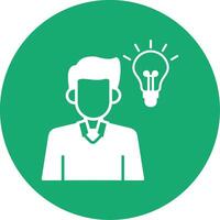 Idea Glyph Multi Circle Icon vector