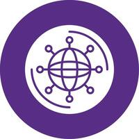 Internet Of Things Glyph Multi Circle Icon vector