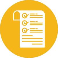 Checklist Glyph Multi Circle Icon vector