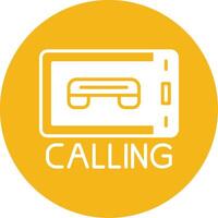 Calling Glyph Multi Circle Icon vector