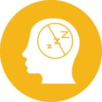 Insomnia Glyph Multi Circle Icon vector