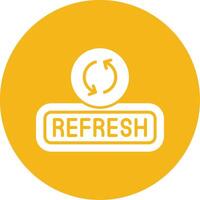 Refresh Glyph Multi Circle Icon vector