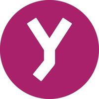 Small y Icon vector