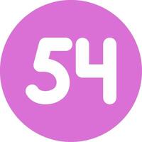 Fifty four Glyph Multi Circle Icon vector