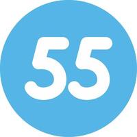 Fifty five Glyph Multi Circle Icon vector