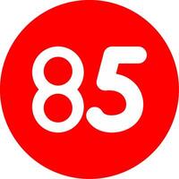 Eighty five Glyph Multi Circle Icon vector