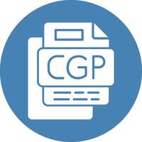 CGI File Glyph Multi Circle Icon vector