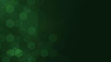 Abstract technology hexagonal modern futuristic green light background. vector