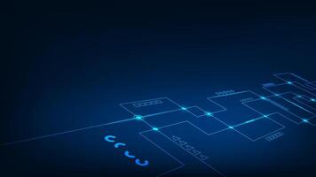 Tech abstract technology. Futuristic circuit digital hi-tech background design. vector