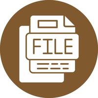 File Glyph Multi Circle Icon vector
