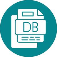 Db File Glyph Multi Circle Icon Glyph Multi Circle Icon vector