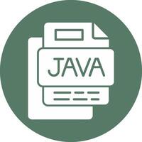 Java File Glyph Multi Circle Icon vector