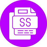 SS File Glyph Multi Circle Icon vector