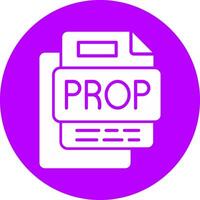 Prop File Glyph Multi Circle Icon vector